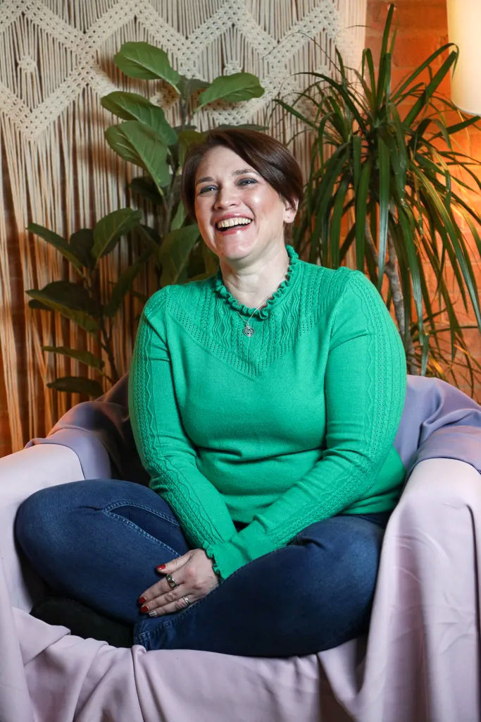 Portrait of Sarah Hayes, founder of Embodied Wealth.