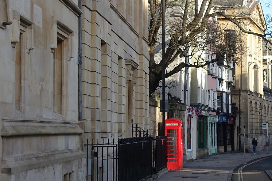 Phone box in Oxford