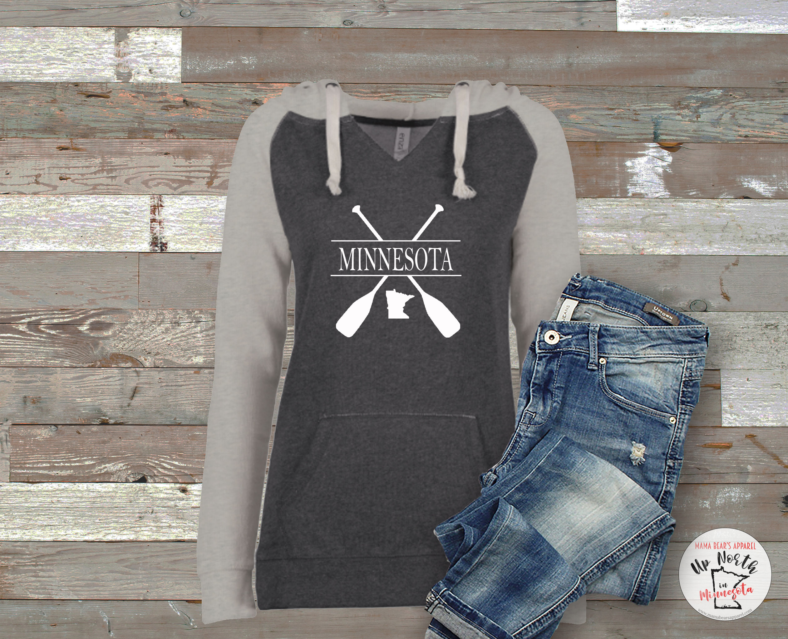 Minnesota Lakes Sweatshirt - Paddle - Canoe - Camping - Plus Sizes Available