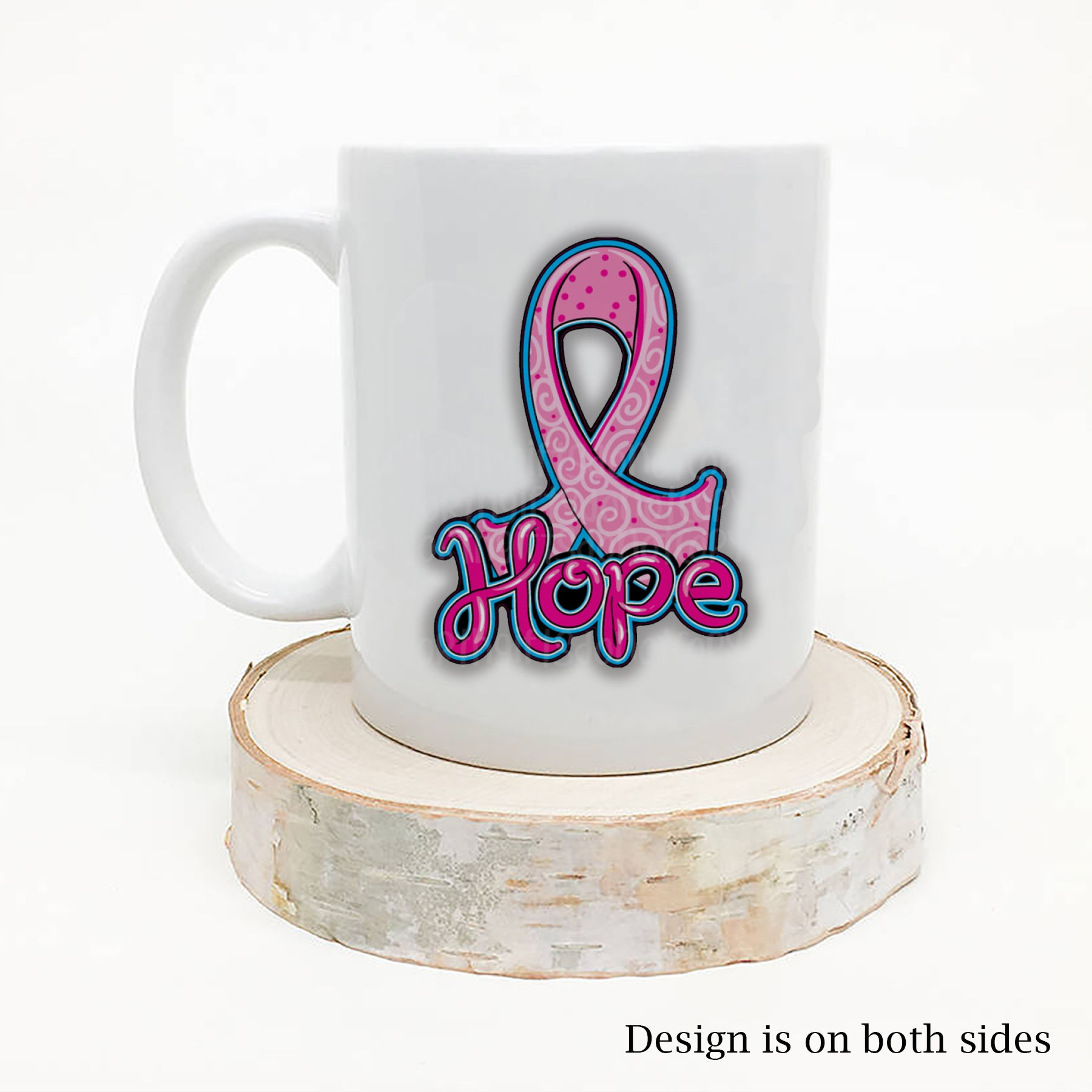 Hope Pink Breast Cancer Ribbon Coffee Mug