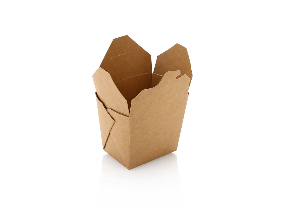 Noodle Box Square Base Kraft
