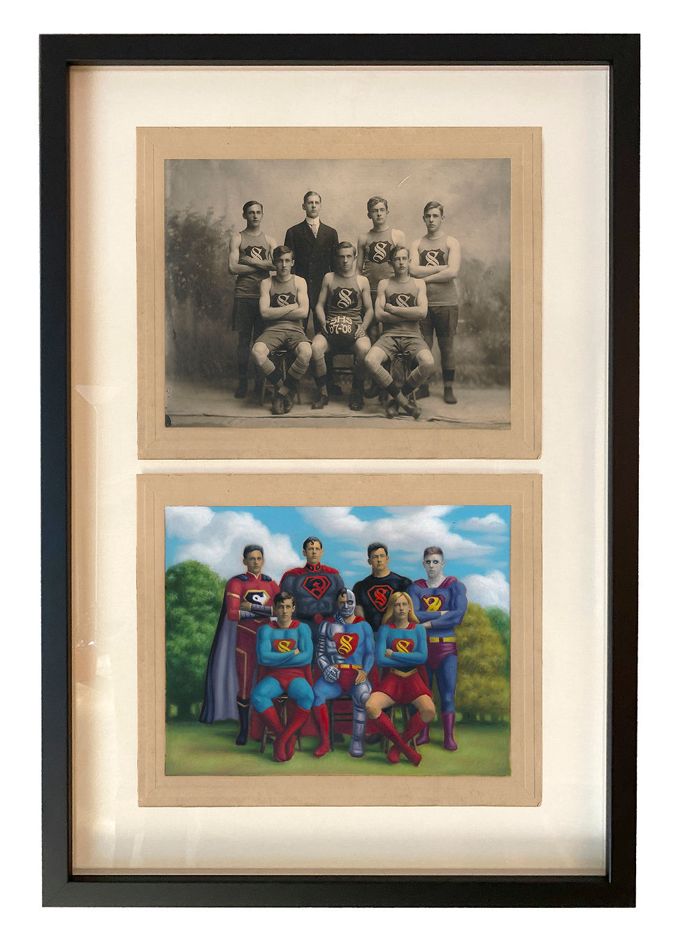 Thumbnail: Alex Gross - "Superman Family” framed