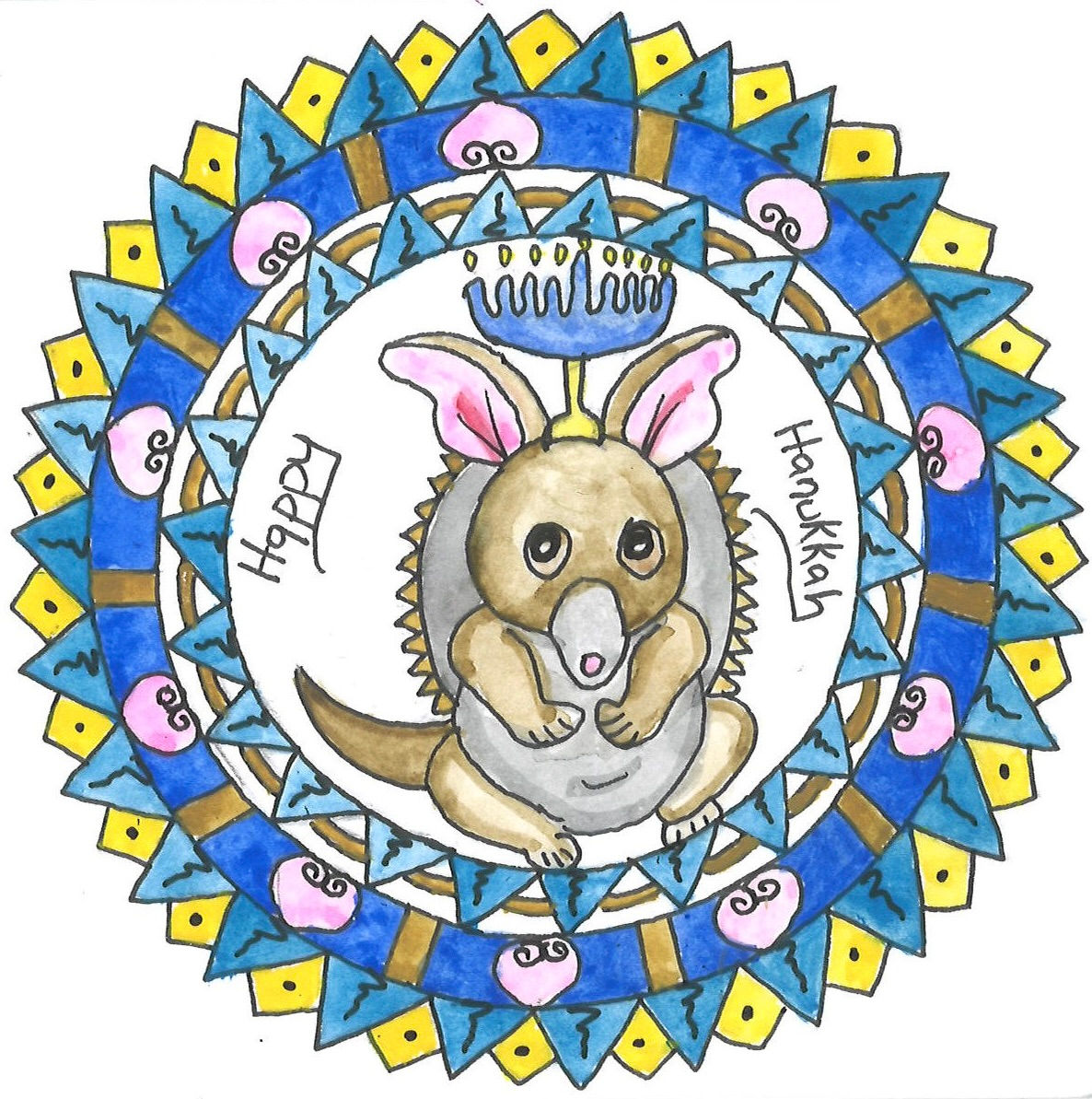 Hanukkah Armadillo