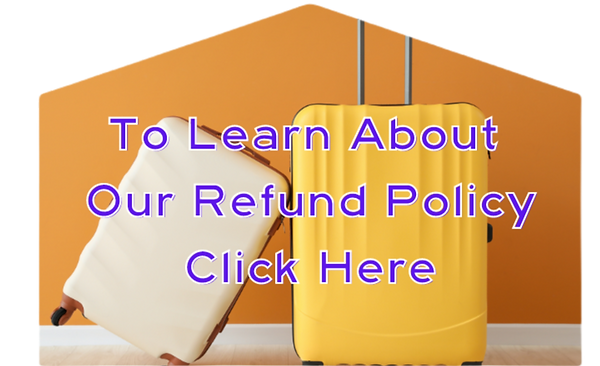 Refund Policy Image with Suit Cases