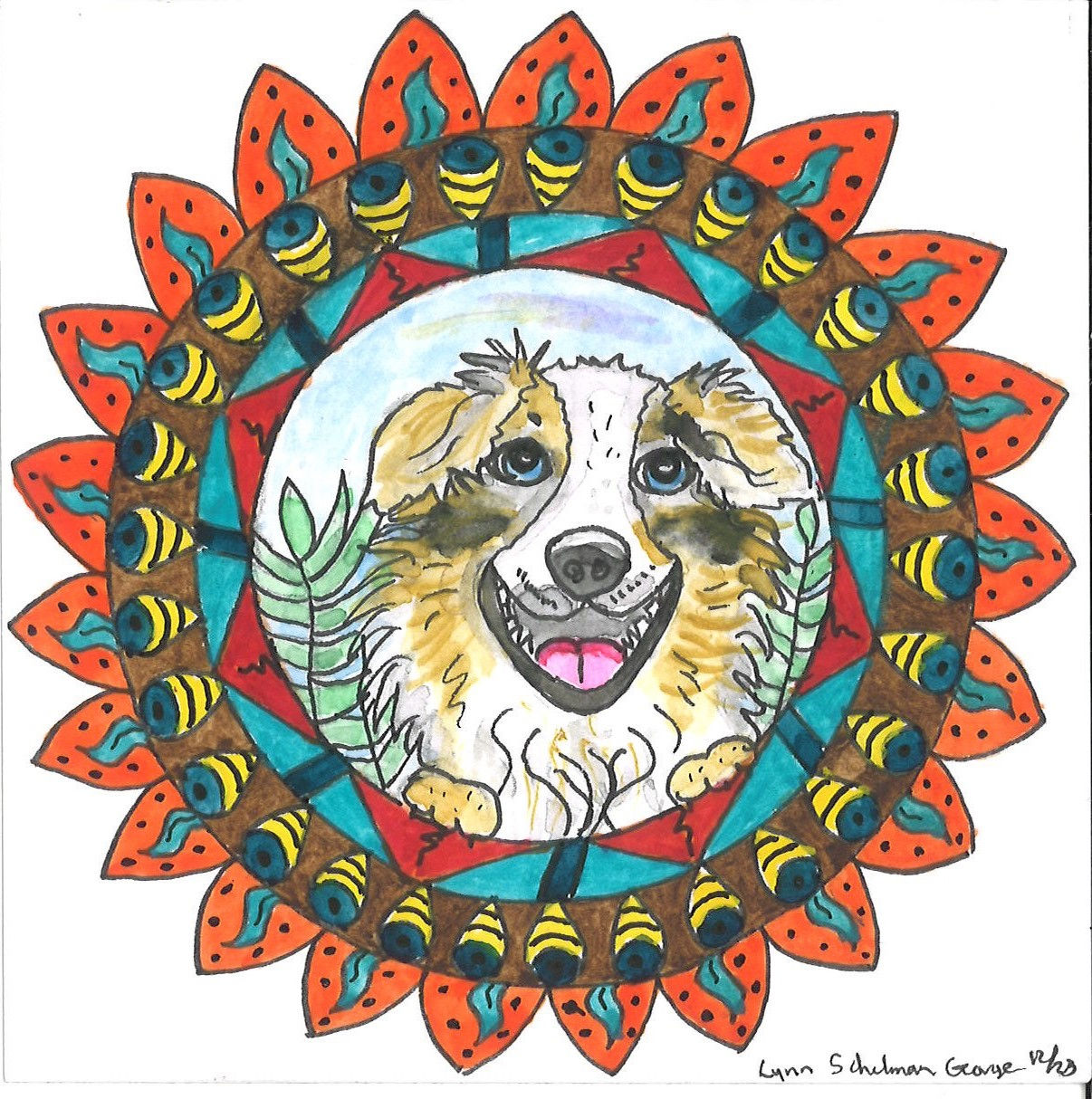 Australian Shepherd Mandala