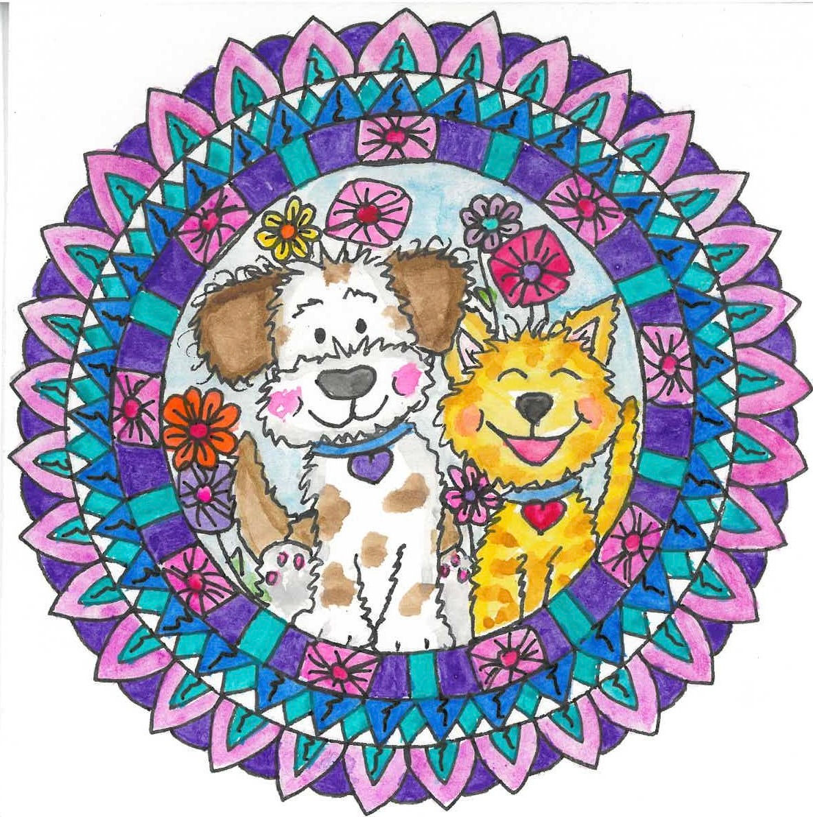 Happy Cat and Dog