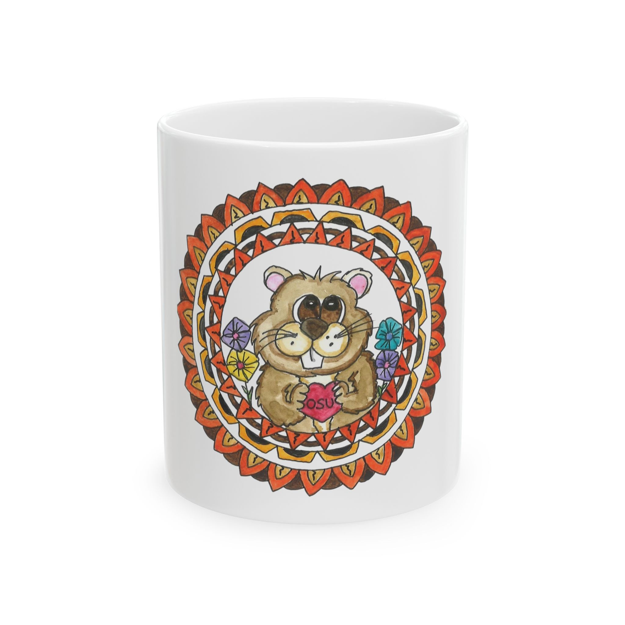 Ceramic Mug, Beaver Loves OSU