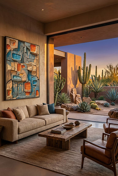 art21-001 Abstract Fine Art Print inside Luxury Modern Interior