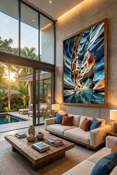 art18-003 Abstract Wall Art in Luxury Interiors