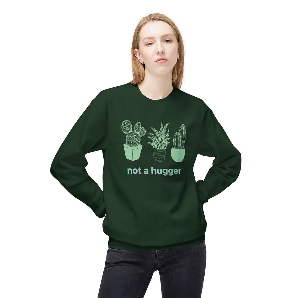 Thumbnail: Not A Hugger Crewneck Sweatshirt
