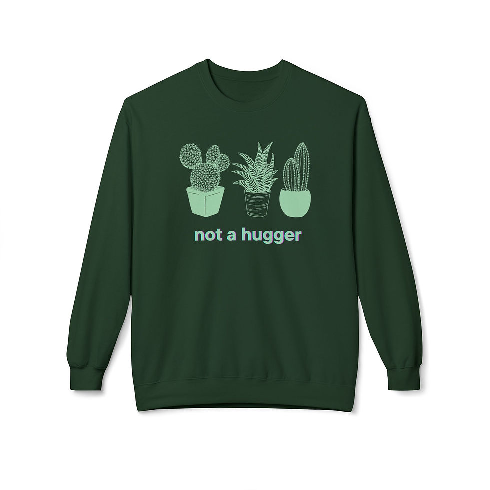 Thumbnail: Not A Hugger Crewneck Sweatshirt
