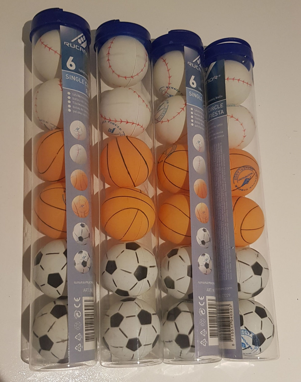 Tafel tennis 6 ballen