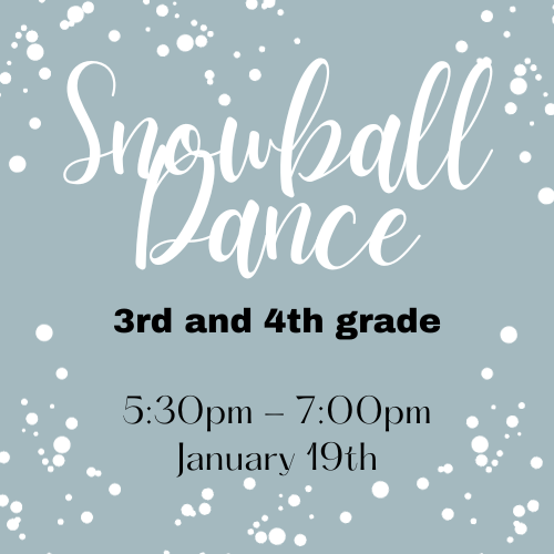 3/4th Grade Snow Ball Dance cidermillpta