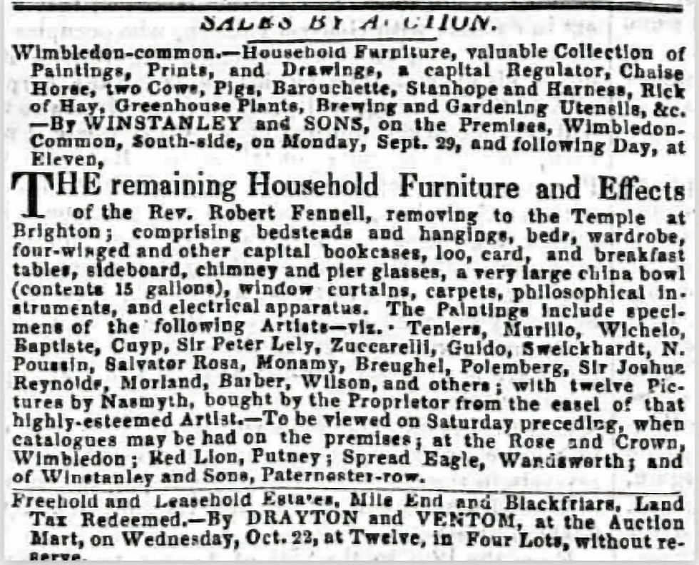 Morning Herald, September 25th 1828. © The British Library Board