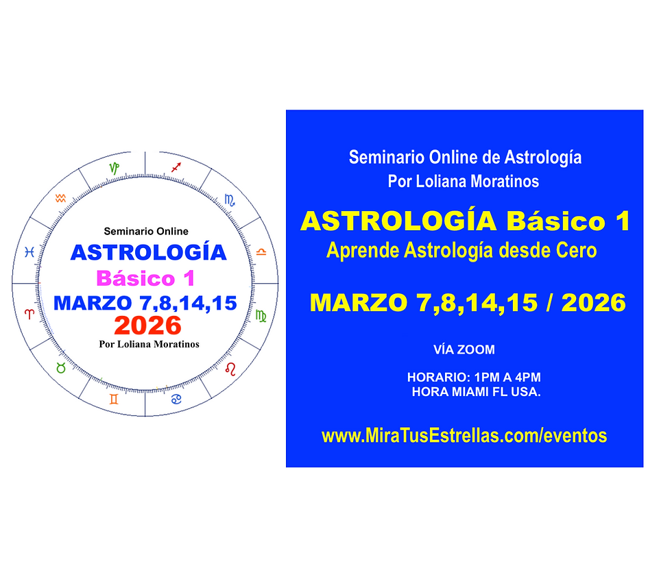 ASTROLOGÍA Básico 1 Seminario Online 2026
