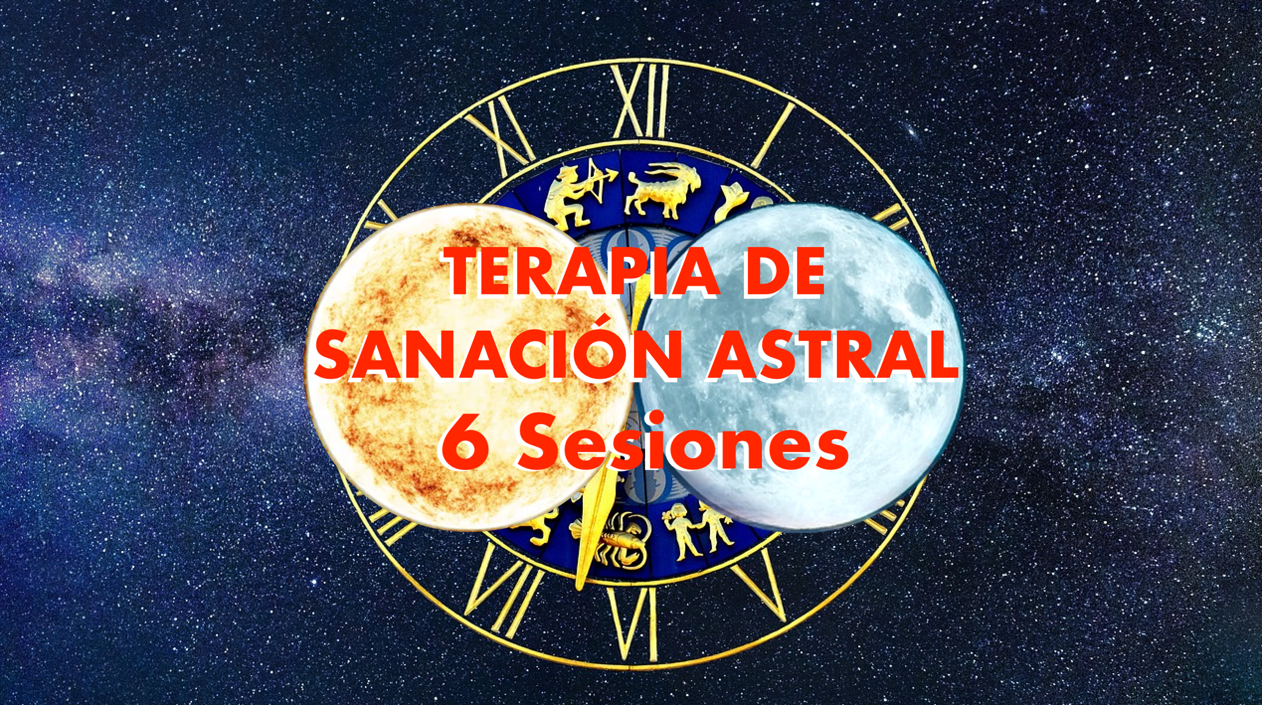 Consulta Astral SOL y LUNA Terapia de Sanación Astral MEDIA 6 Sesiones 6 Meses