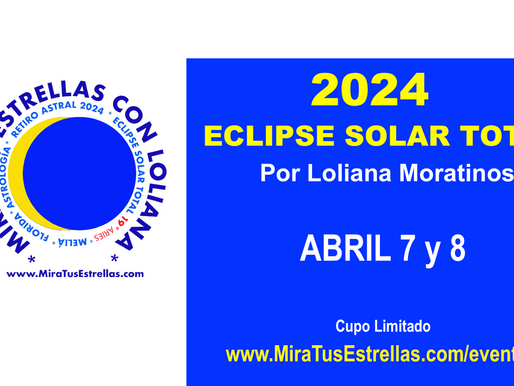 Retiro Astral 2024 Eclipse Solar Total en Orlando Florida USA Abril 7 y 8, 2024.
