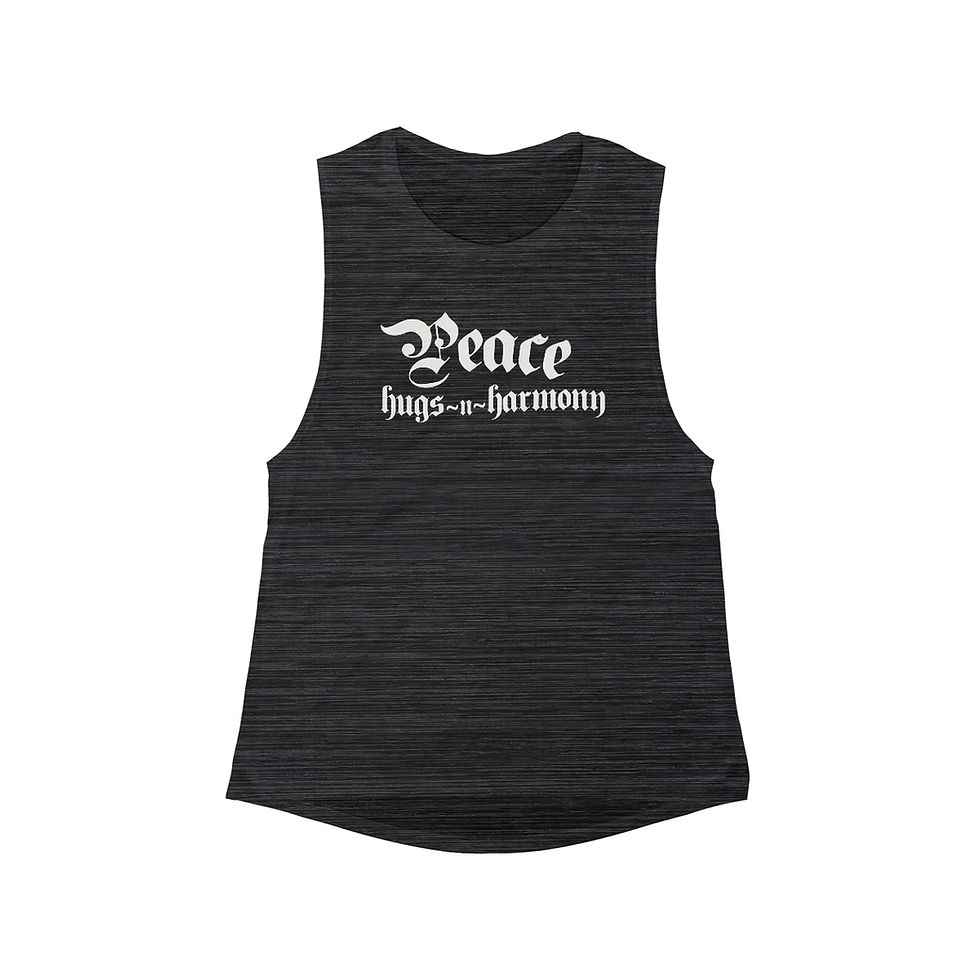 Thumbnail: Peace Hugs and Harmony - Women's Scoop Tank