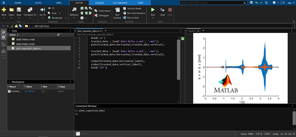 Software updates... visualisation, data processing and export