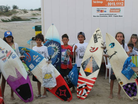 Equipe Nalu Surfboards faz 4 podiuns e Luiz Escopelli vence a Open