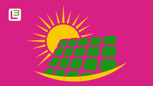 Solarmodul vor Sonne