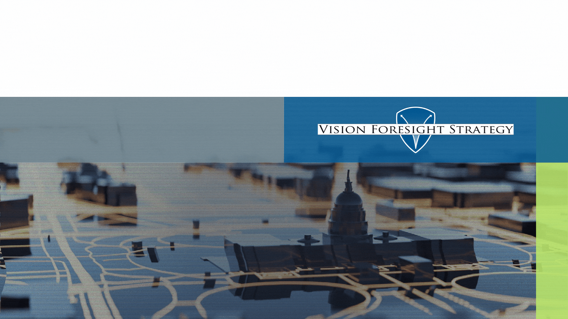 Cover of Foresight Playbook by Vision Foresight Strategy. American Post-Election Political Futures. Foresight exercise for business executives.