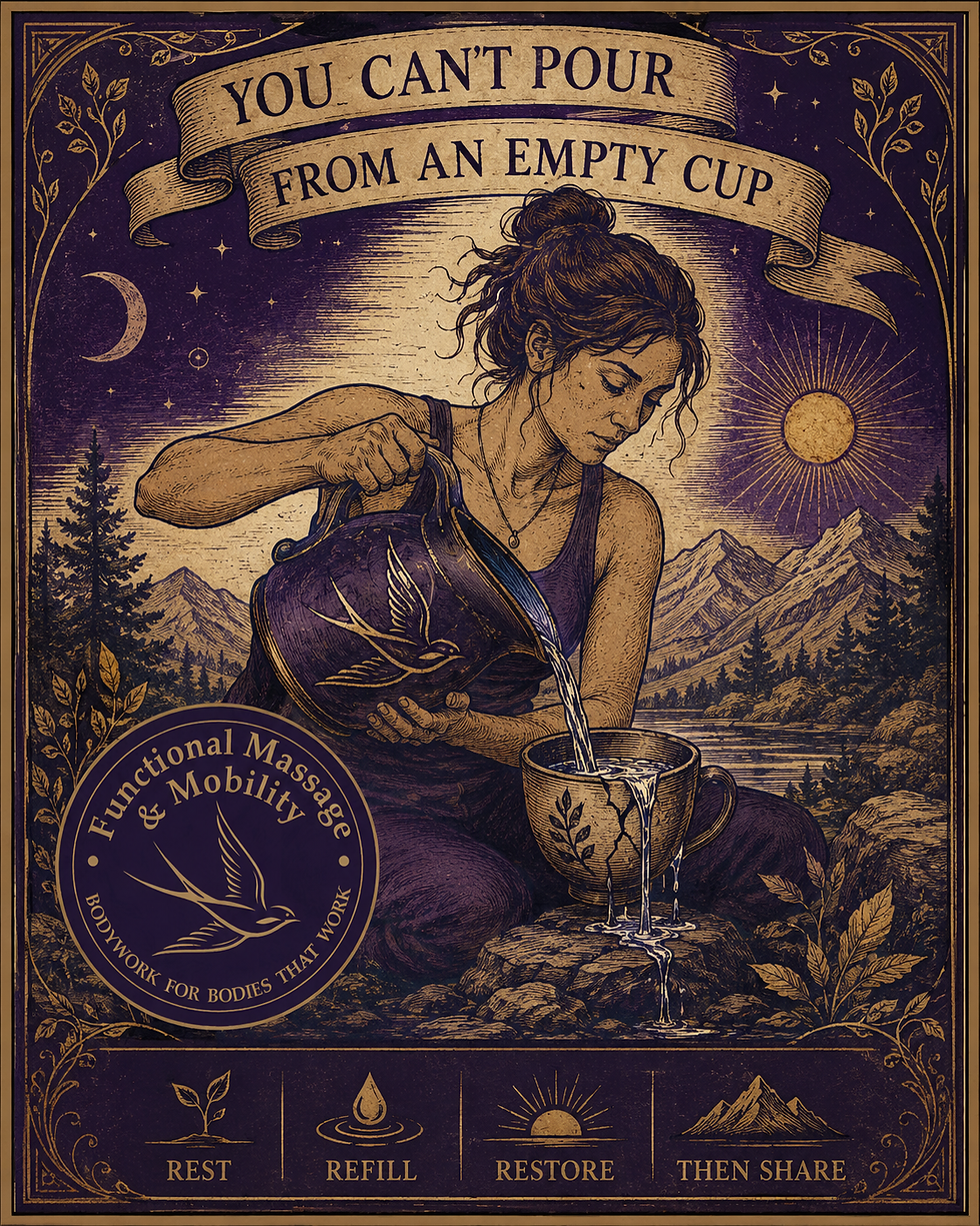 You Can’t Pour From an Empty Cup