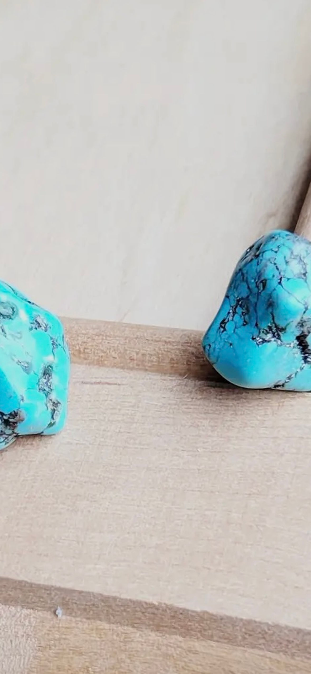 Turquoise Stone Stud Earrings 