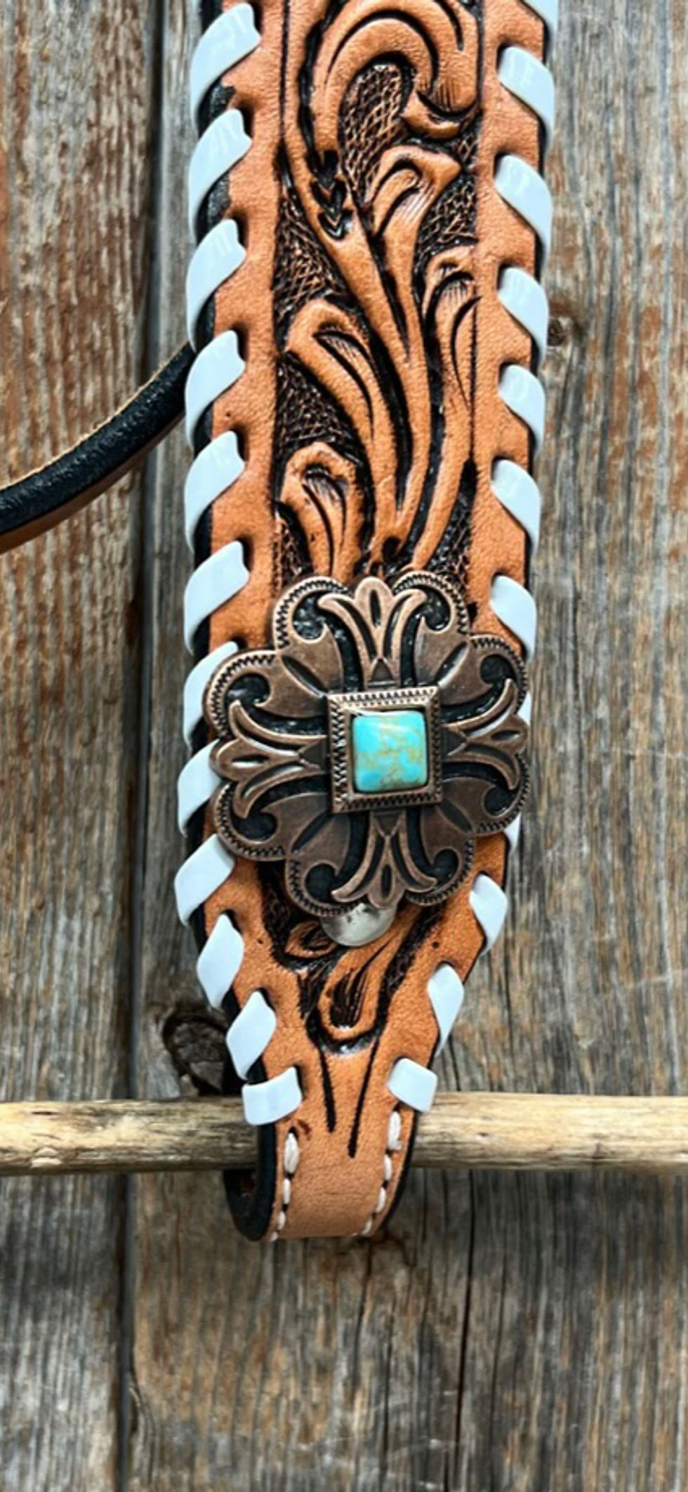 Thumbnail: Whipstitch Copper Turquoise Tack Set