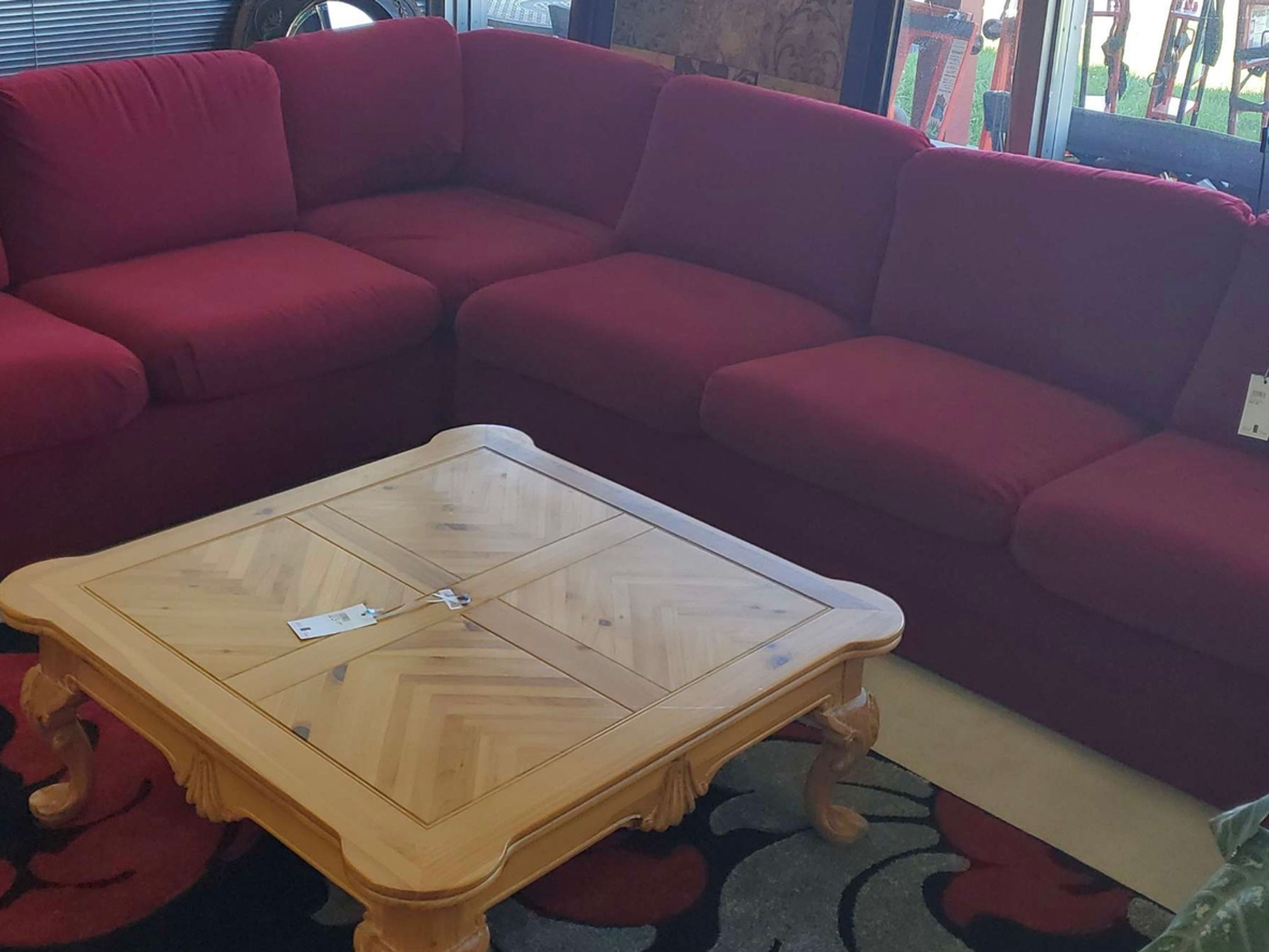 Sectional Sofa red 