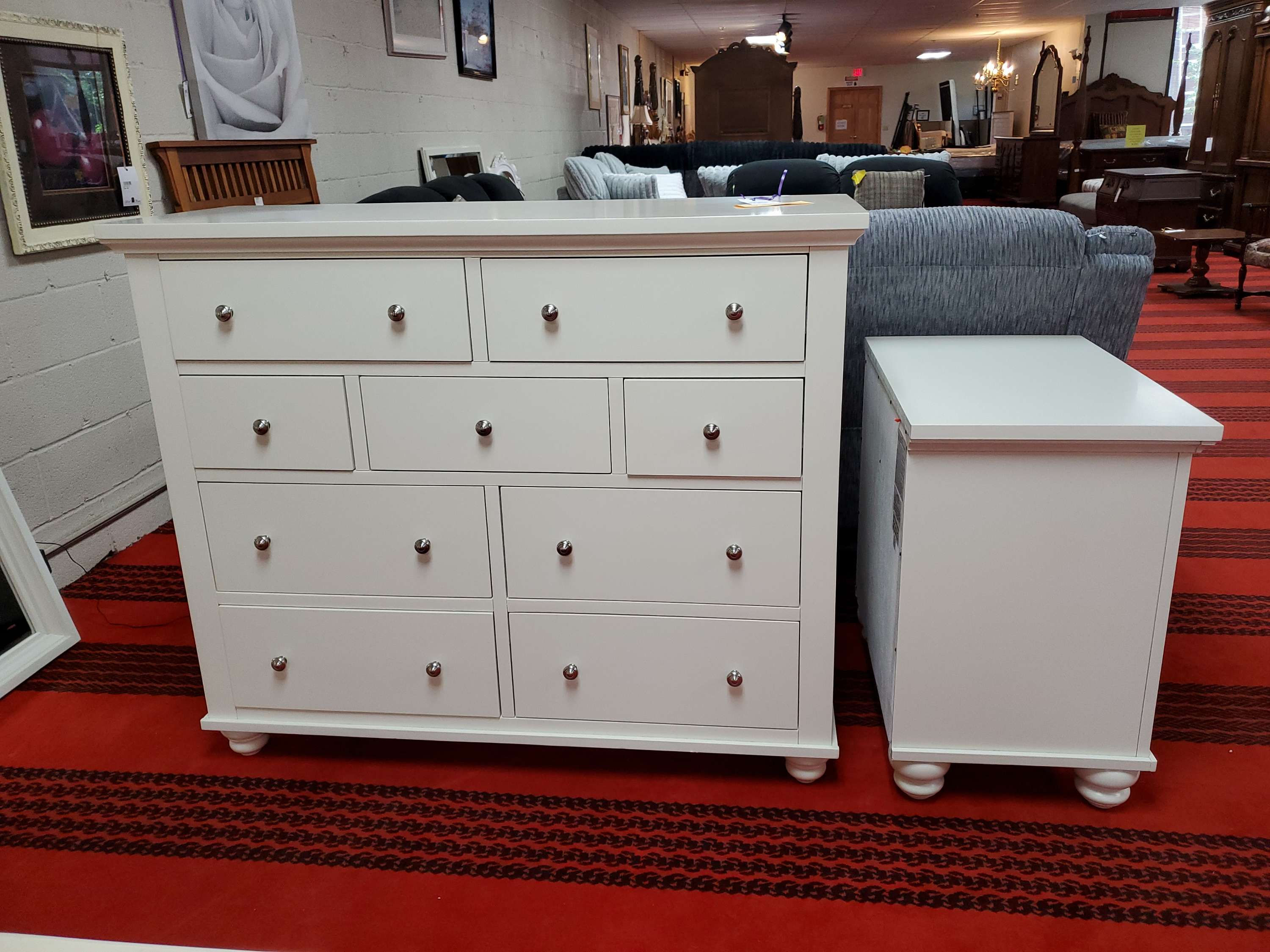 Dresser W/Mirror and Nightstand 