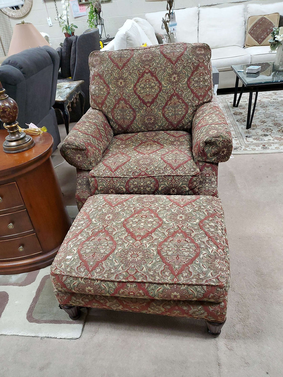 Thumbnail: Cub Chair & Ottoman  Wesley Hall Vintage
