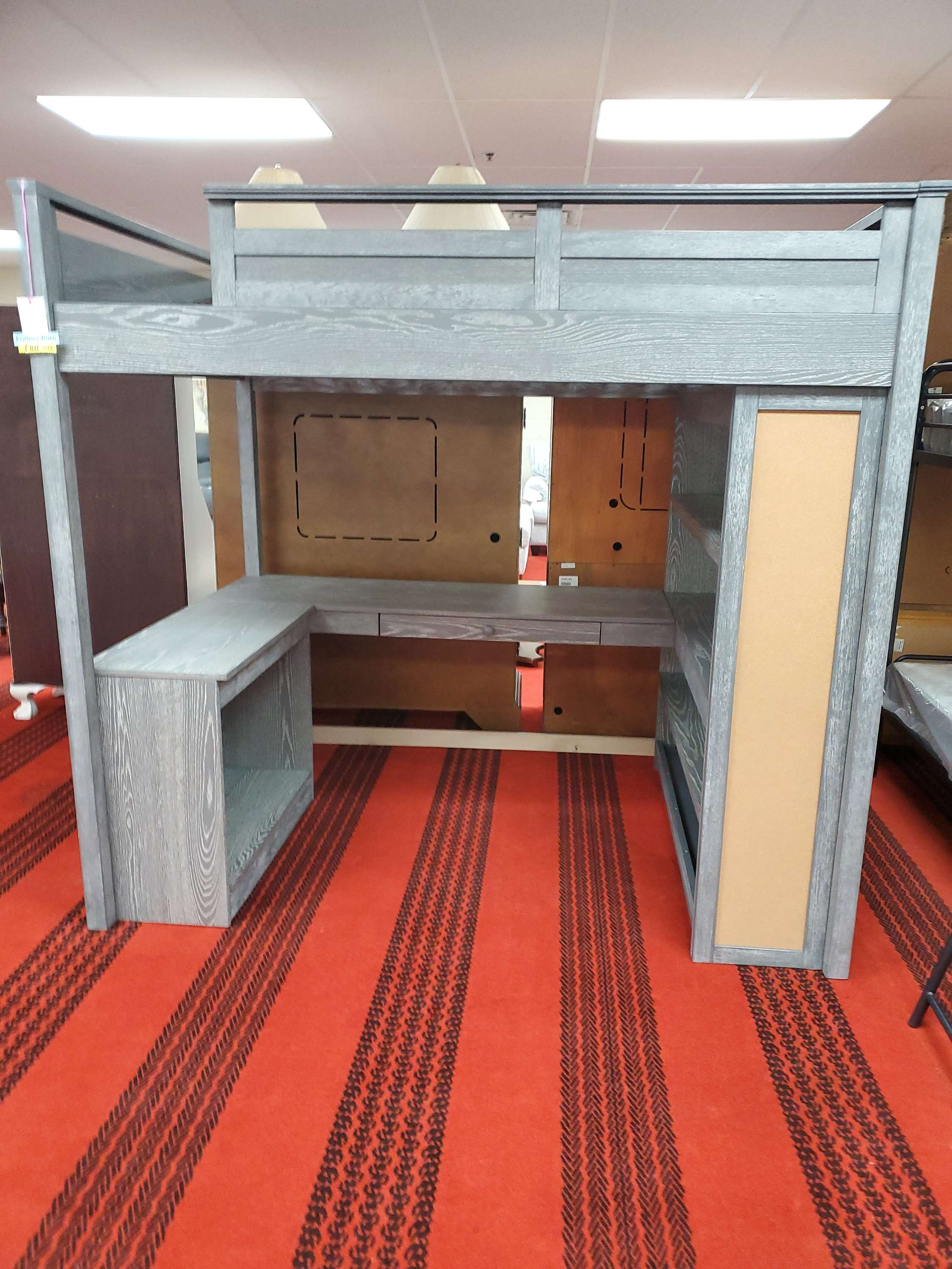 Loft Bed Full size with Desk & Shelves  POTTERY BARN 