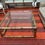 Thumbnail: Vintage faux bamboo & brass coffee table with glass top
