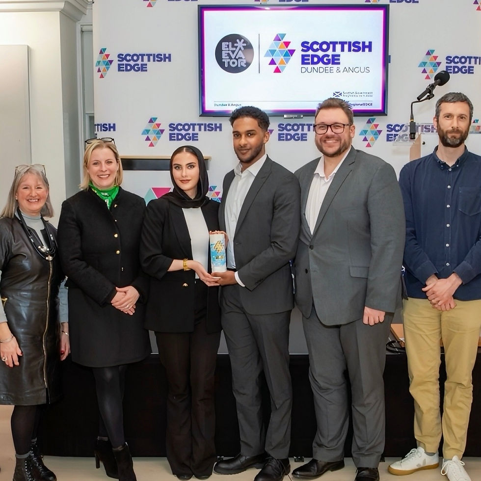 MedAscend Founders holding award with regional EDGE judges