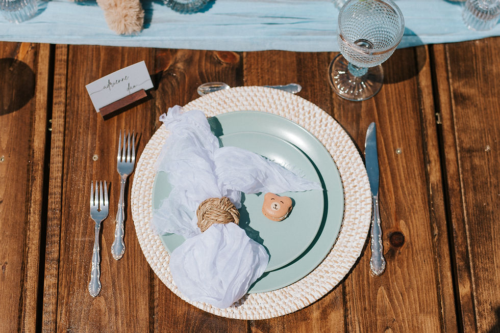 Thumbnail: Mint Turquoise Stoneware Dinner Set