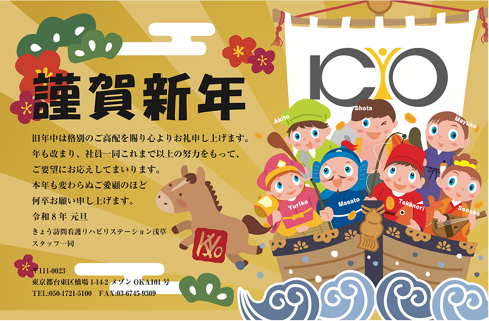 年賀状を作成しました