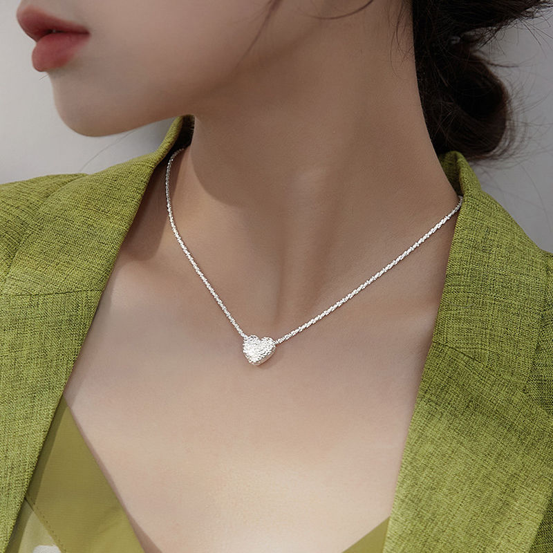 Thumbnail: Elegant Crystal Heart Necklace