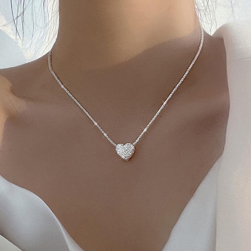 Elegant Crystal Heart Necklace