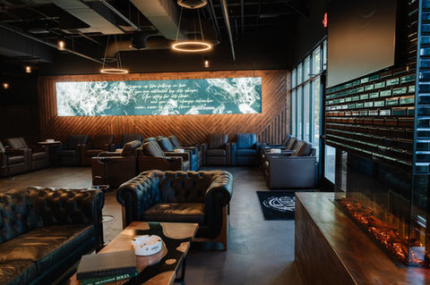 Cigar Lounge Interior Design | Commercial Interior Design