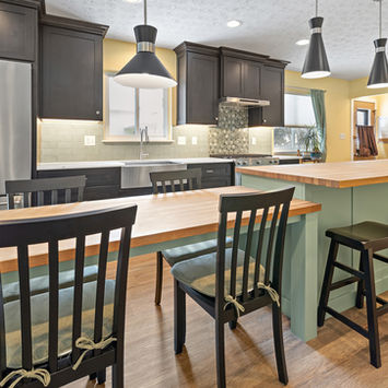 Two-Tone Maple Kitchen custom cabinets built for a new kitchen by Centier Specialties in Ohio 16