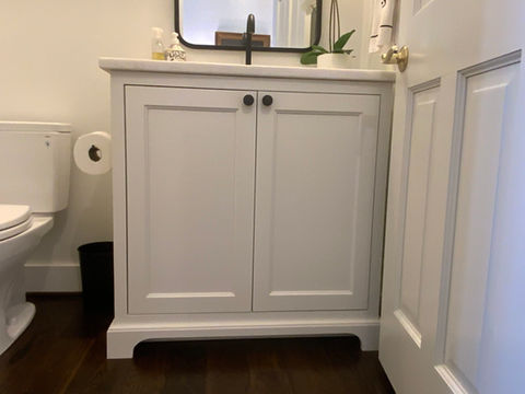 Clean All-White Combo custom cabinets built for a new kitchen by Centier Specialties in Ohio 8
