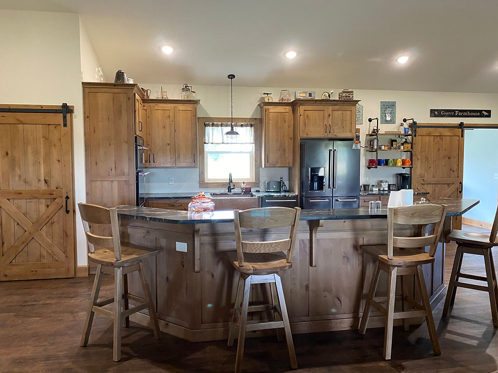 Custom kitchen built by Centier Specialties in Dundee, Ohio.