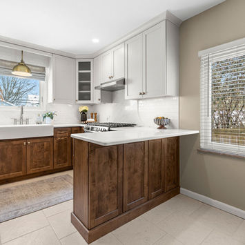 Full Overlay Two-Tone Kitchen custom cabinets built for a new kitchen by Centier Specialties in Ohio 7