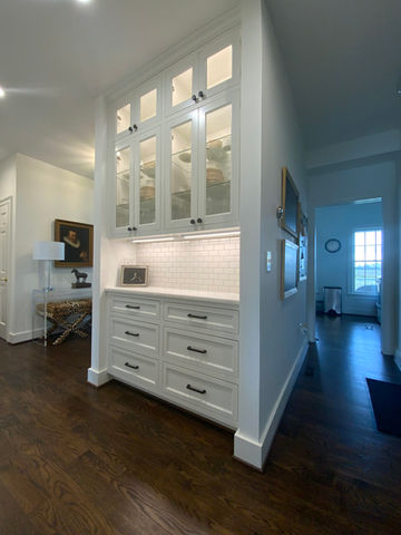 Clean All-White Combo custom cabinets built for a new kitchen by Centier Specialties in Ohio 9