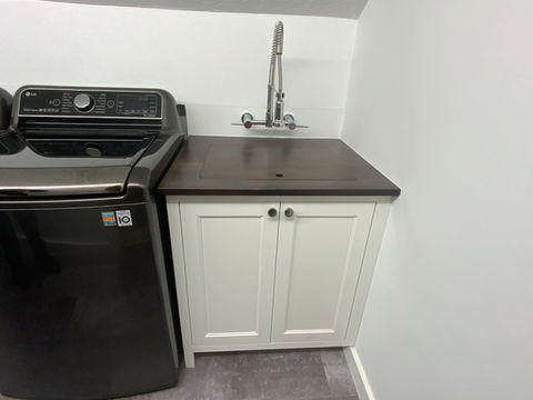 Clean All-White Combo custom cabinets built for a new kitchen by Centier Specialties in Ohio 4