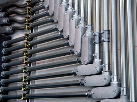 Well-installed connectors and electrical piping in Ontario, ensuring a safe, efficient, and organized electrical system for commercial or residential properties.