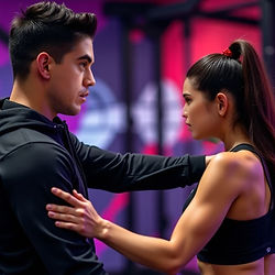 Entrenadores Personales en Querétaro en una sesión de entrenamiento en gym