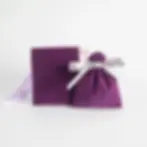 Thumbnail: 10pcs Bulk Purple New Jewelry Gift Candy Display Packing Storage Bags for