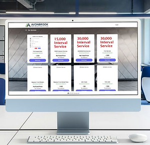 Fortuna Online Service Booking System on a computer screen